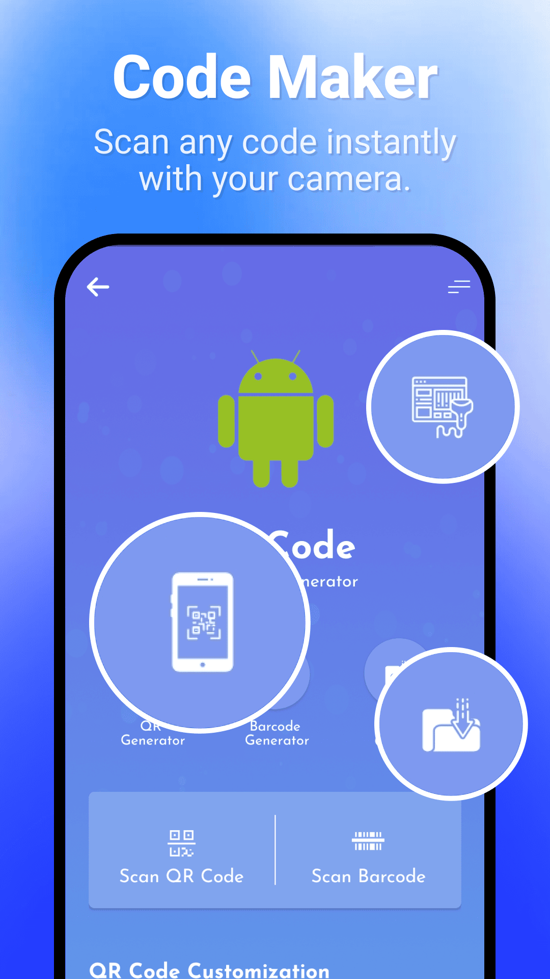 QR Scanner Pro scan and encode screen preview